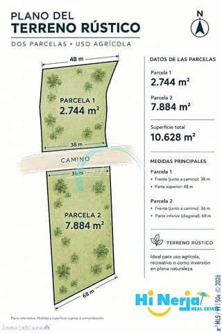 Ubebygd land til salgs i Centro, Nerja - € 39 000 (Ref: 10153836)