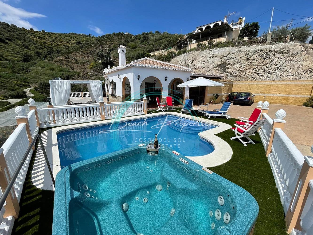 3 sypialnia Dom do wynajęcia w Torrox z basenem garażem - 1 700 € (Ref: 8933304)