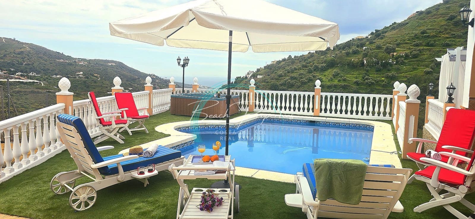 3 sypialnia Dom do wynajęcia w Torrox z basenem garażem - 1 700 € (Ref: 8933304)