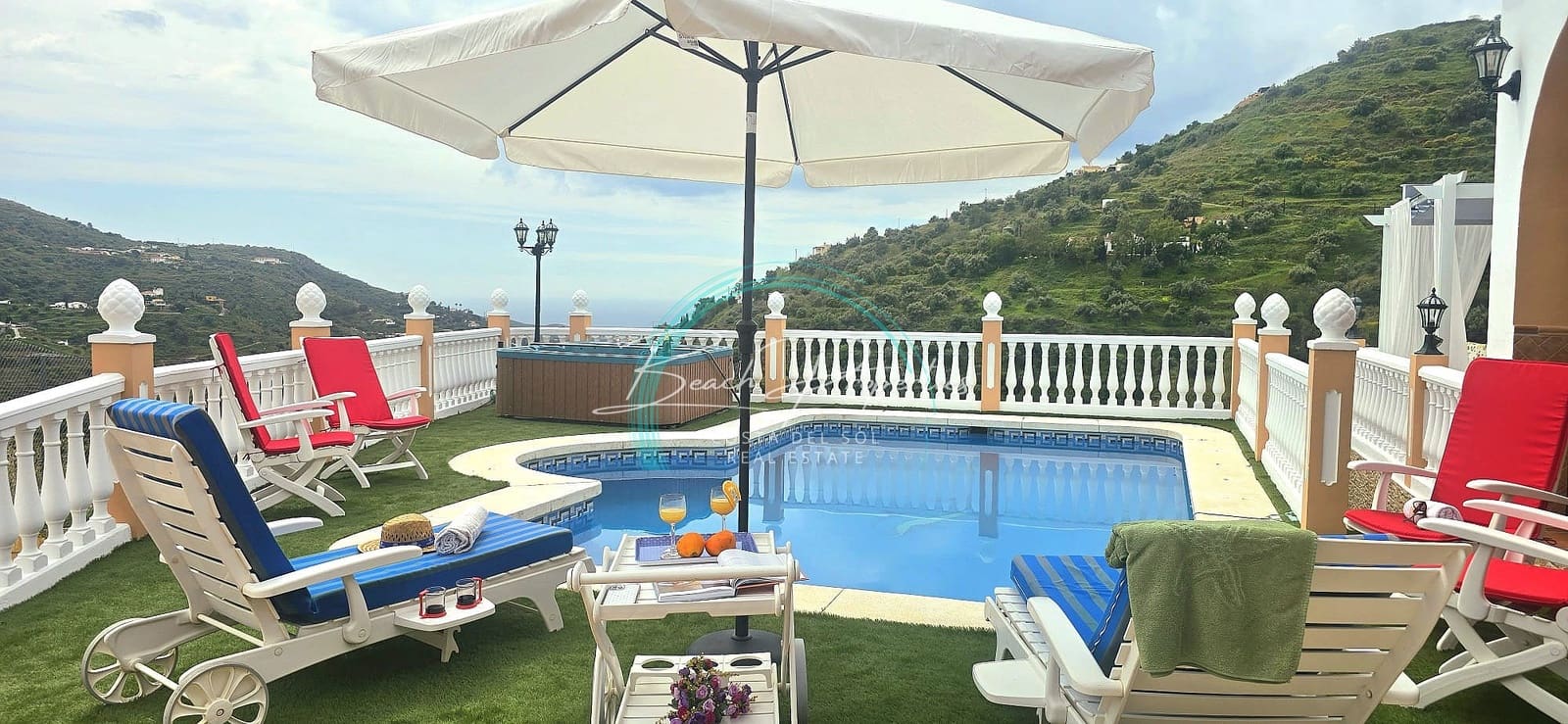 3 sypialnia Dom do wynajęcia w Torrox z basenem garażem - 1 700 € (Ref: 8933304)