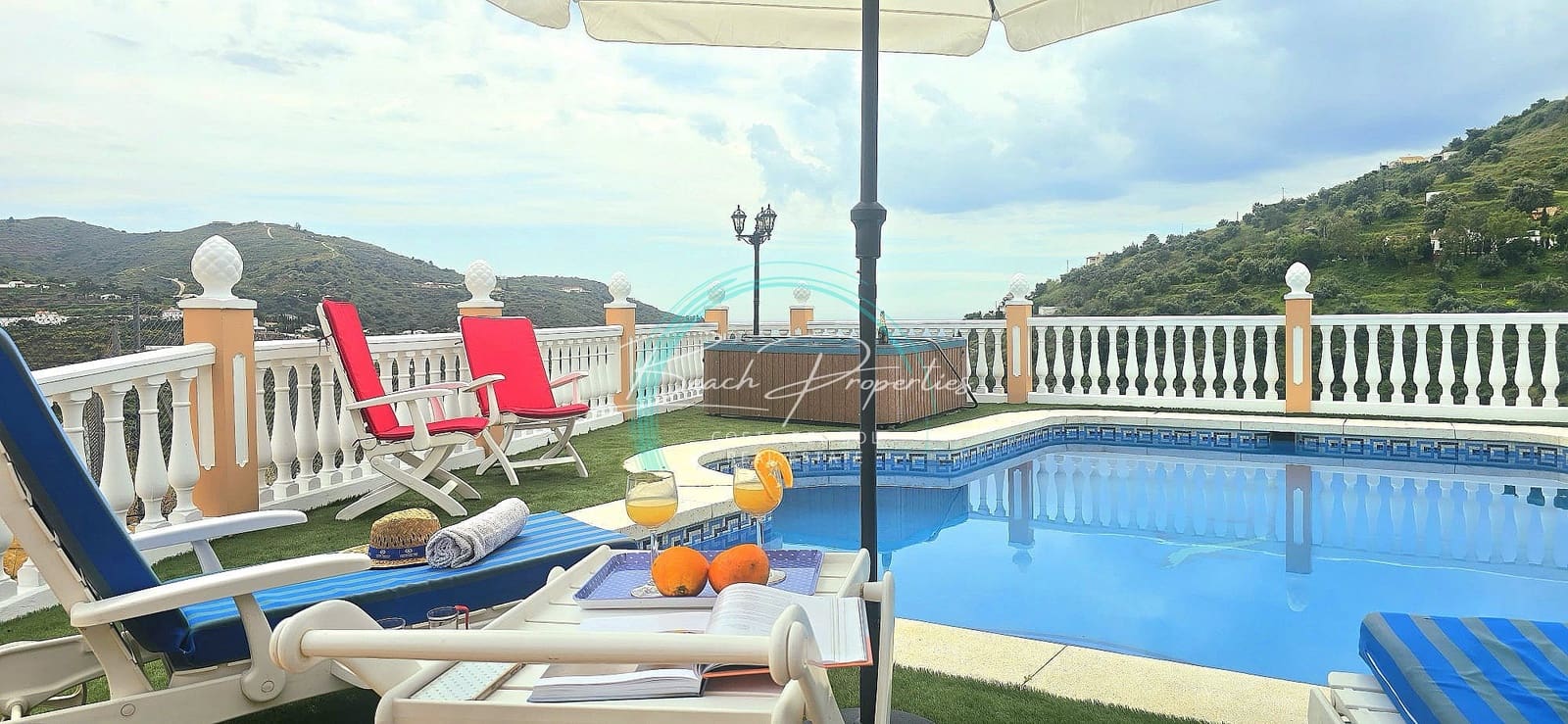 3 sypialnia Dom do wynajęcia w Torrox z basenem garażem - 1 700 € (Ref: 8933304)