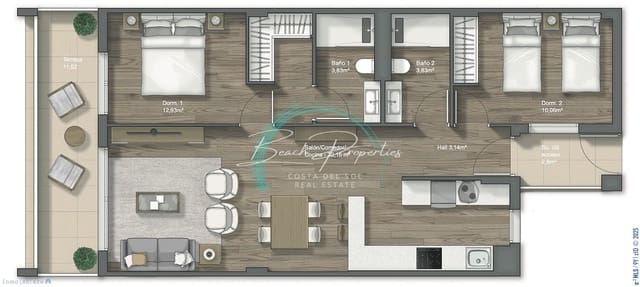 2 soveværelse Lejlighed til salg i Torrox Pueblo, Torrox med garage - € 206.000 (Ref: 9114458)