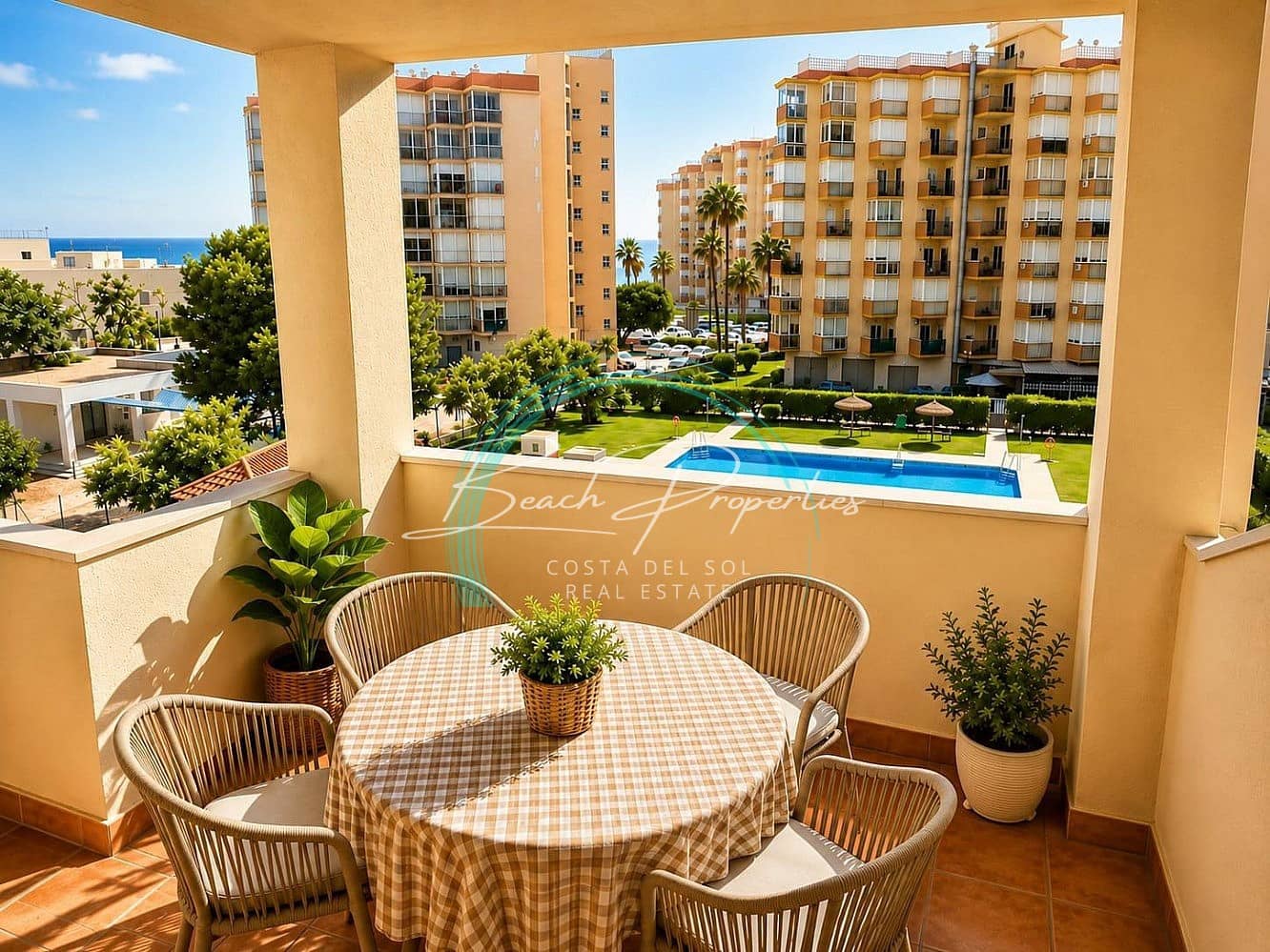 Appartement de 2 chambres à louer à Torrox-Costa avec piscine garage - 950 € (Ref: 9775983)
