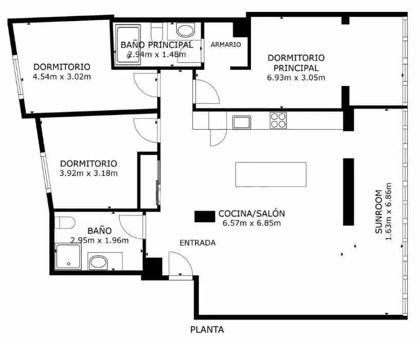 3 soveværelse Lejlighed til salg i Alicante by med garage - € 420.000 (Ref: 8869732)