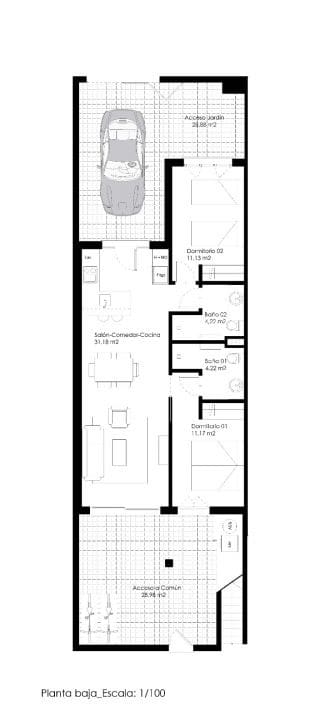 Bungalow de 3 habitaciones en Pilar de la Horadada en venta con piscina - 370.000 € (Ref: 9226535)