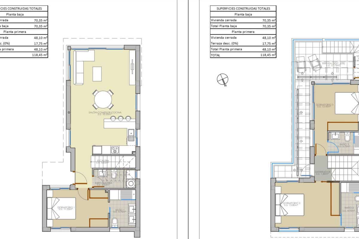 Chalet de 3 habitaciones en Pilar de la Horadada en venta con piscina - 460.000 € (Ref: 9226566)