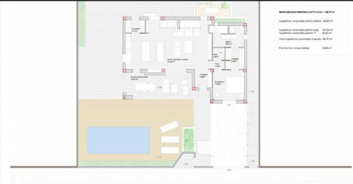 3 sovrum Villa till salu i La Siesta med pool garage - 750 000 € (Ref: 9226575)