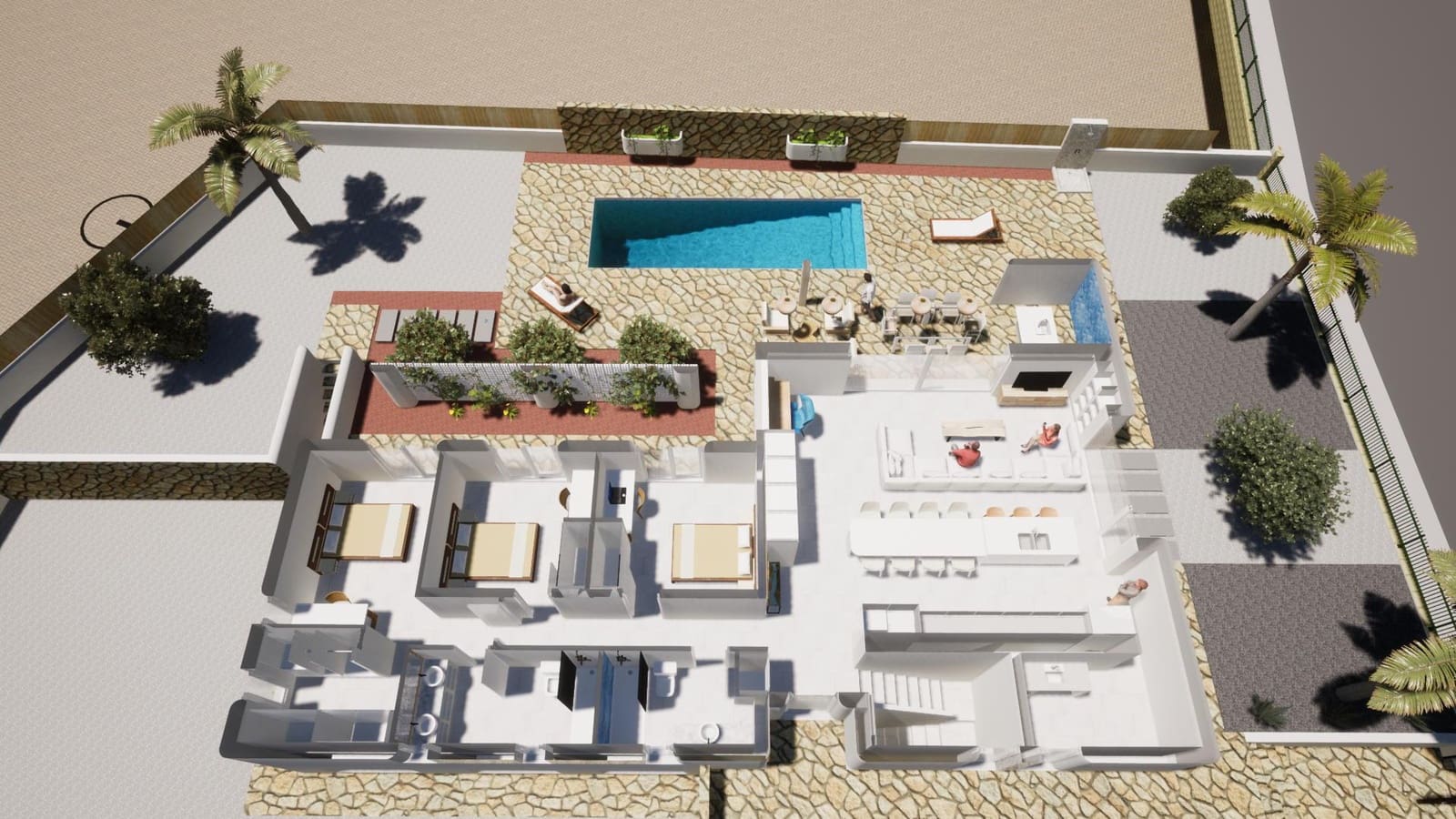 3 sypialnia Willa na sprzedaż w Alfaz del Pi / L'Alfas del Pi z basenem - 691 000 € (Ref: 9226580)