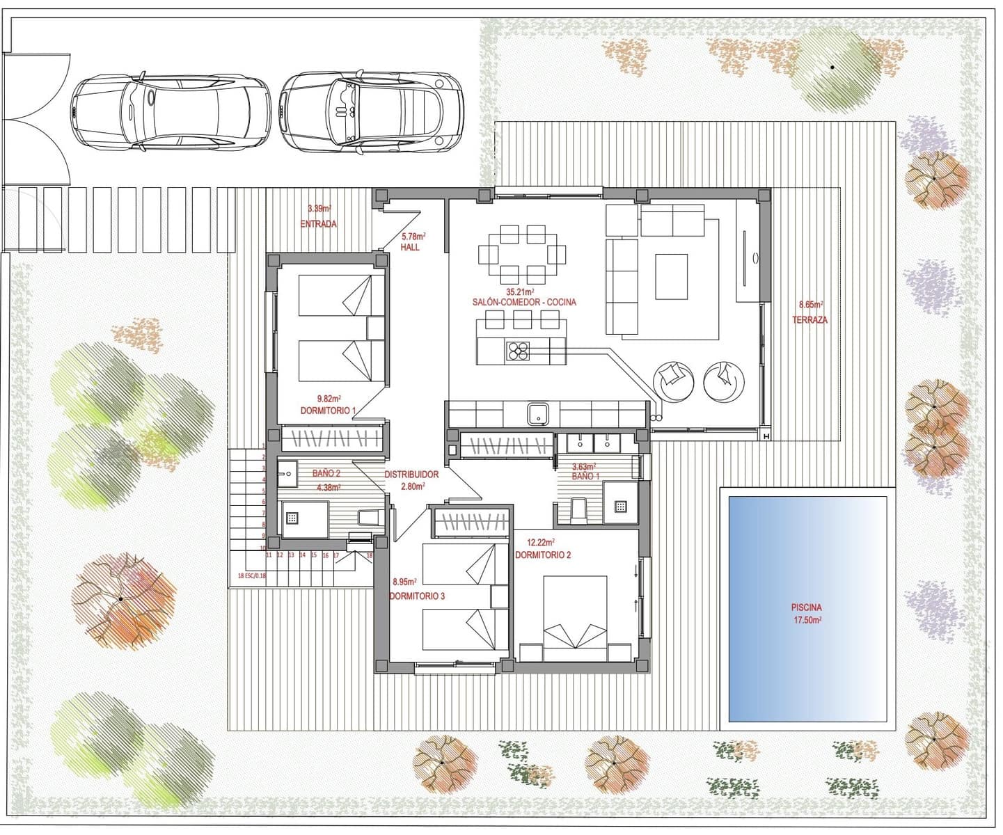 3 quarto Moradia para venda em Polop com piscina - 500 000 € (Ref: 9226594)