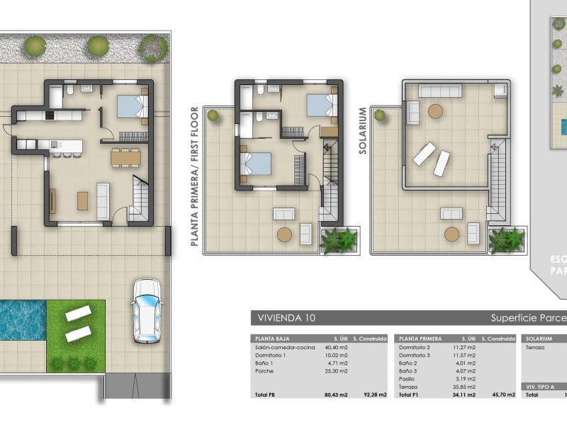 3 chambre Villa/Maison à vendre à Pilar de la Horadada avec piscine - 489 000 € (Ref: 9226601)