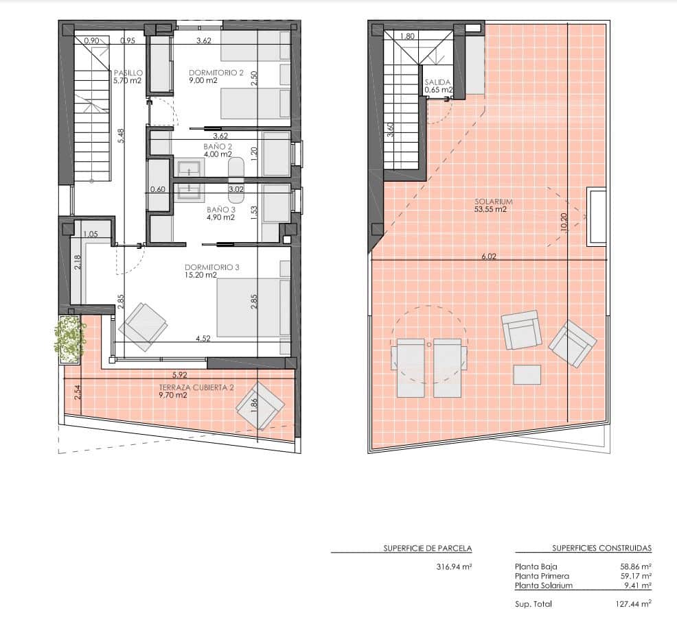 3 quarto Moradia para venda em Pilar de la Horadada com piscina - 474 900 € (Ref: 9226659)