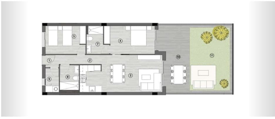 3 bedroom Flat for sale in Gran Alacant with pool - € 405,000 (Ref: 9403433)