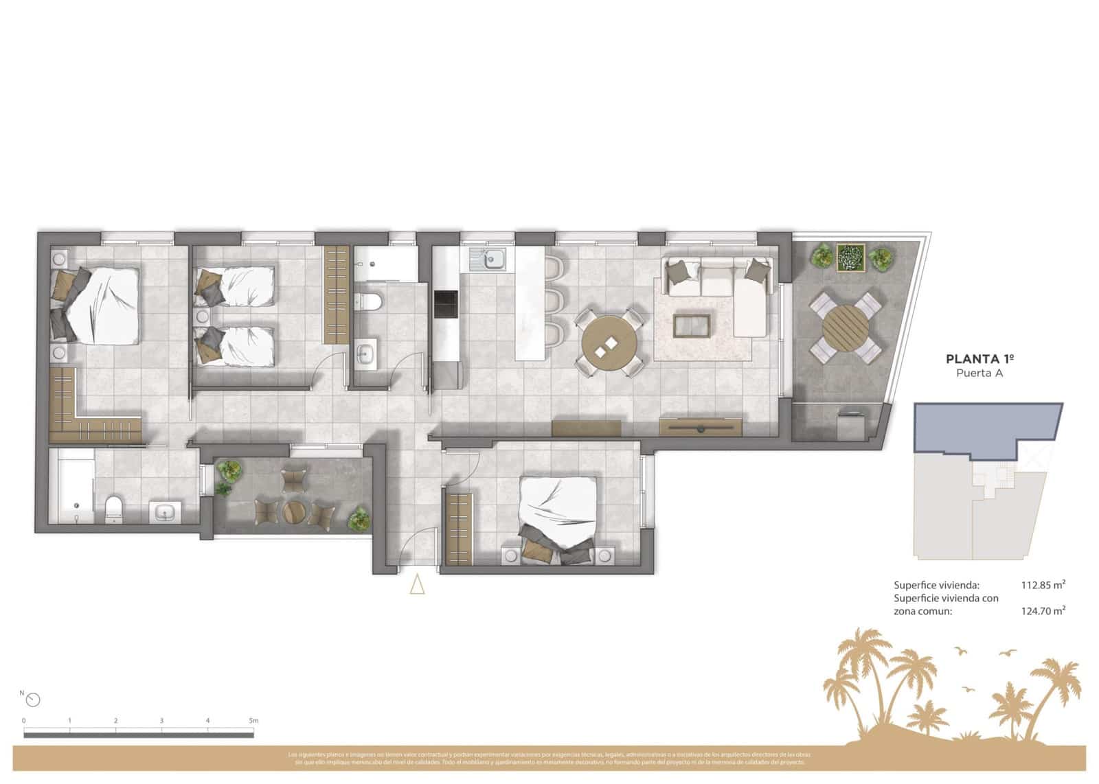 2 Zimmer Apartment zu verkaufen in Guardamar del Segura mit Pool - 269.000 € (Ref: 9414129)