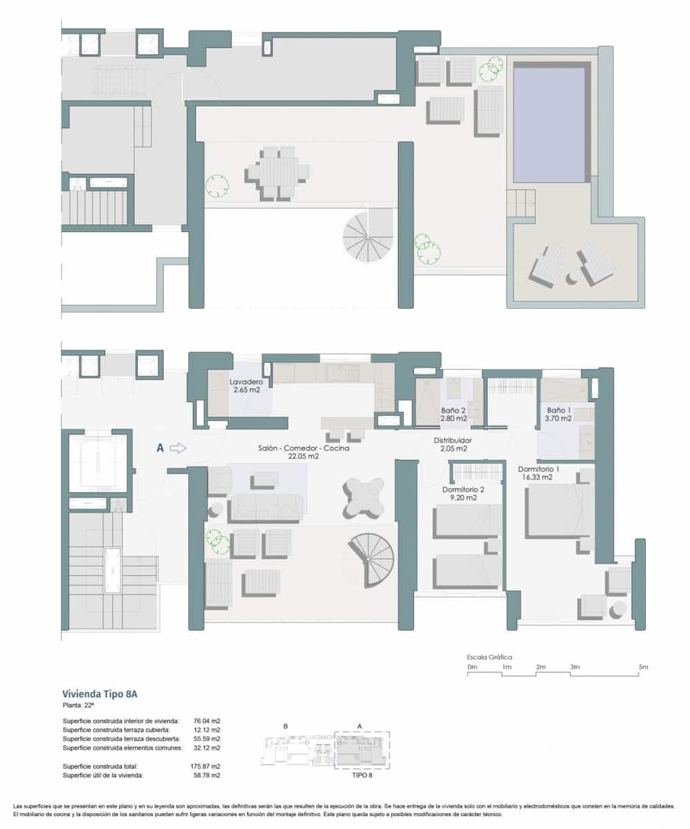 2 camera da letto Appartamento in vendita in Benidorm con piscina garage - 368.550 € (Rif: 9414137)