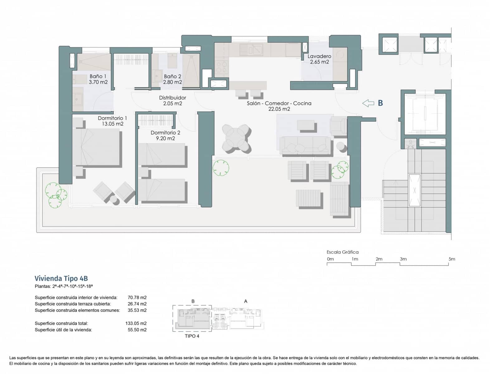 2 camera da letto Appartamento in vendita in Benidorm con piscina garage - 368.550 € (Rif: 9414137)