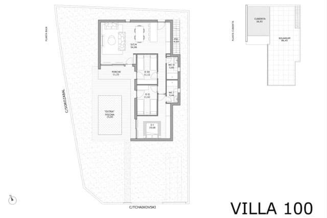 3 soveværelse Villa til salg i San Miguel de Salinas med swimmingpool - € 429.900 (Ref: 9415977)