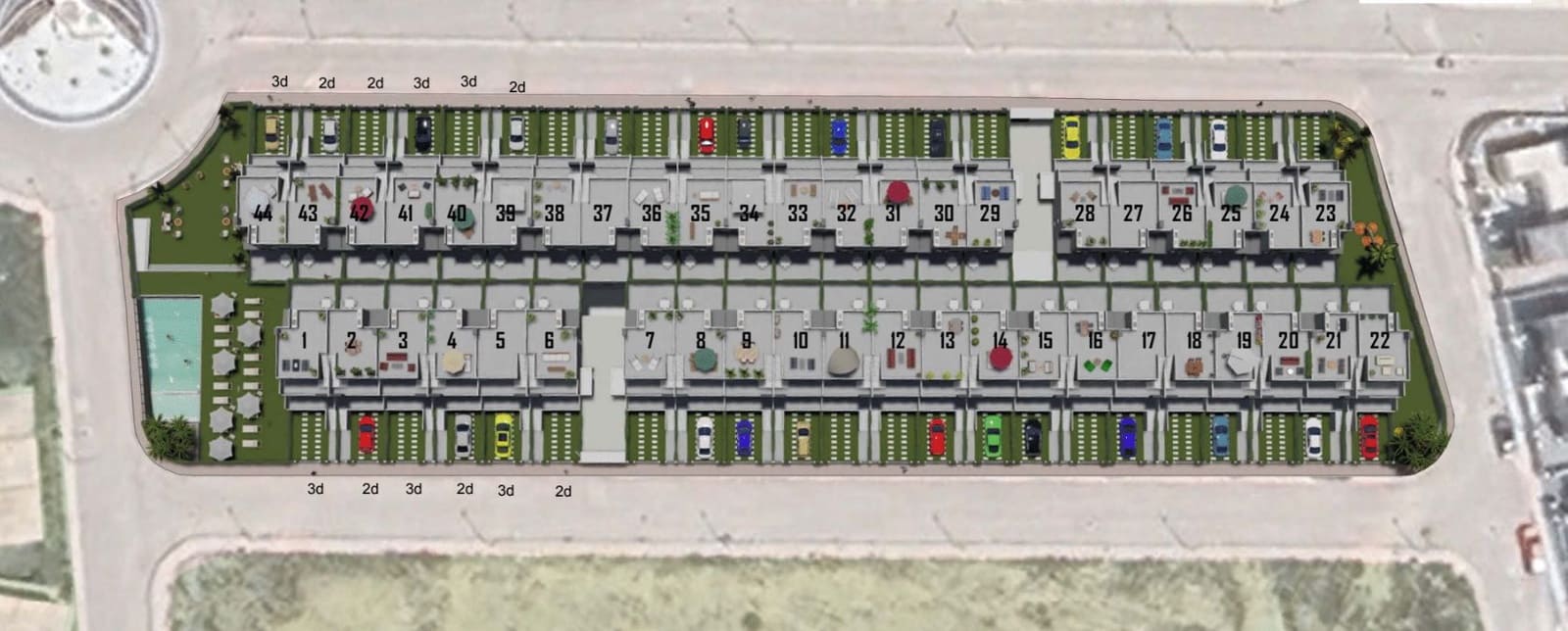 2 sypialnia Dom szeregowy na sprzedaż w Cox z basenem - 219 000 € (Ref: 9427232)