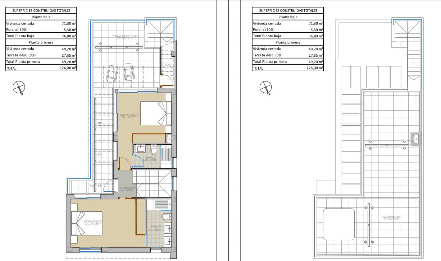 3 camera da letto Villa in vendita in Pilar de la Horadada con piscina - 389.000 € (Rif: 9446364)
