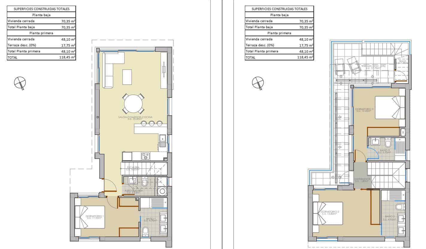 3 camera da letto Villa in vendita in Pilar de la Horadada con piscina - 389.000 € (Rif: 9446364)