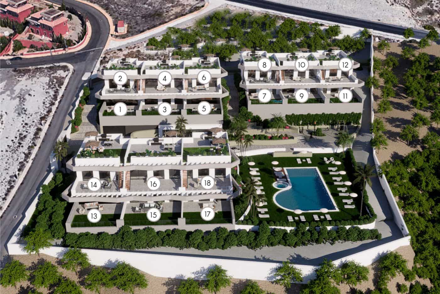 2 Zimmer Bungalow zu verkaufen in Finestrat mit Pool - 469.900 € (Ref: 9470401)