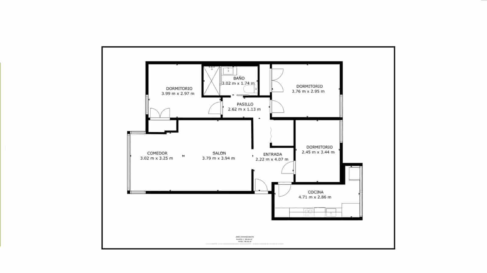 3 camera da letto Appartamento in vendita in Alicante citta - 125.000 € (Rif: 9474921)