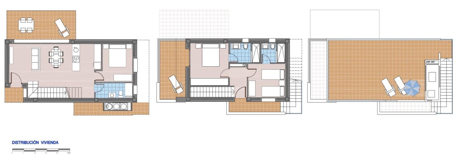 3 bedroom Penthouse for sale in El Pinet with pool - € 459,000 (Ref: 9482061)