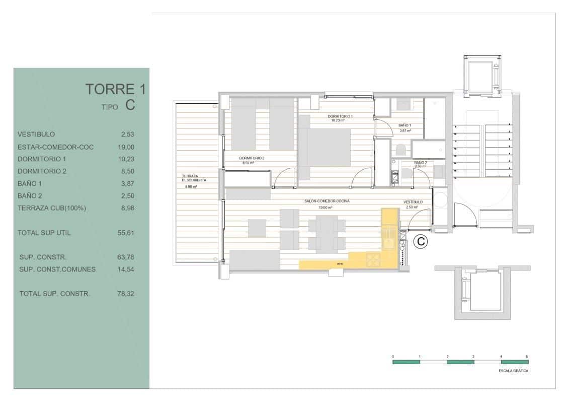 2 sypialnia Penthouse na sprzedaż w Guardamar del Segura z basenem - 445 000 € (Ref: 9486773)
