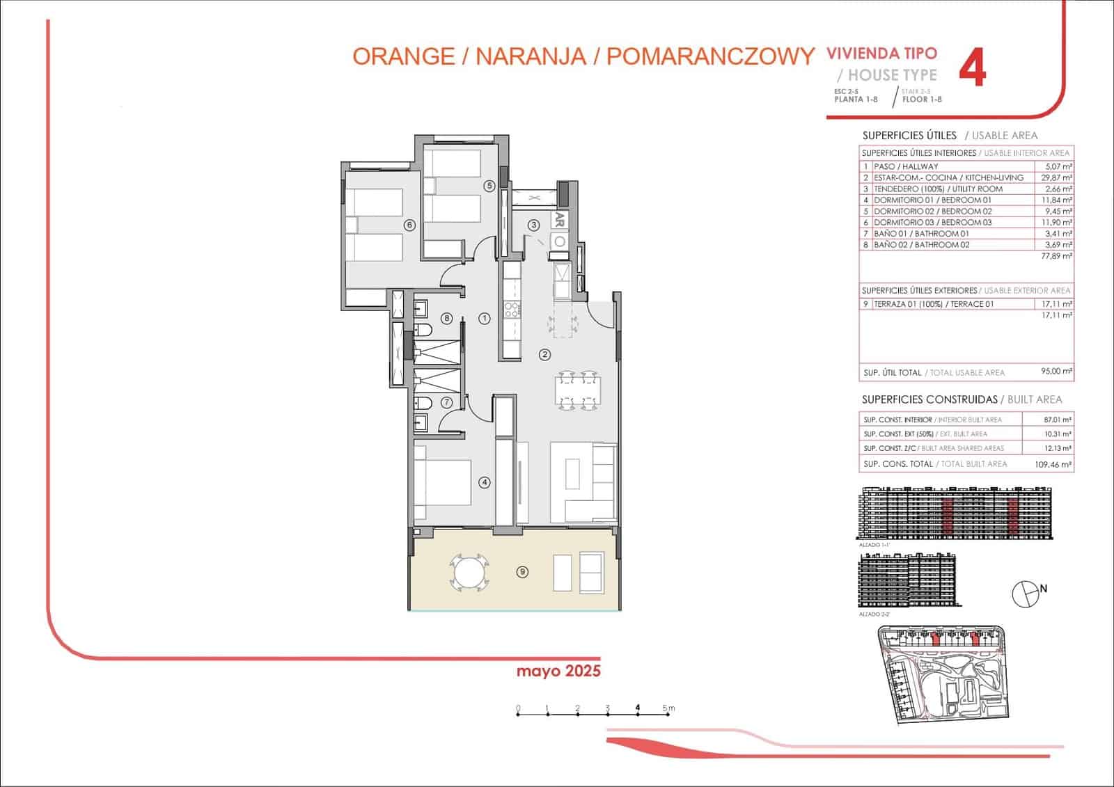 3 soverom Penthouse til salgs i Punta Prima med svømmebasseng - € 434 000 (Ref: 9508908)