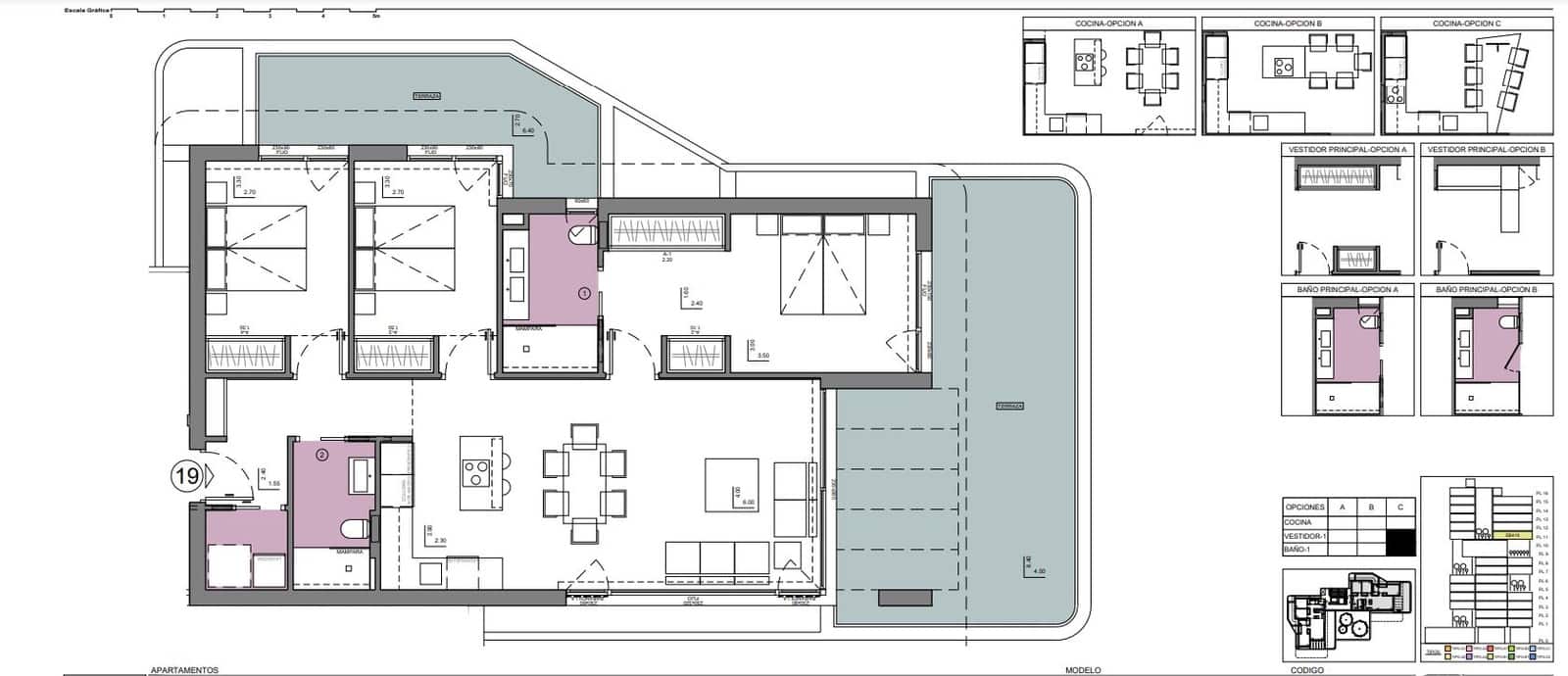 2 quarto Penthouse para venda em Calpe / Calp com piscina - 699 000 € (Ref: 9508909)