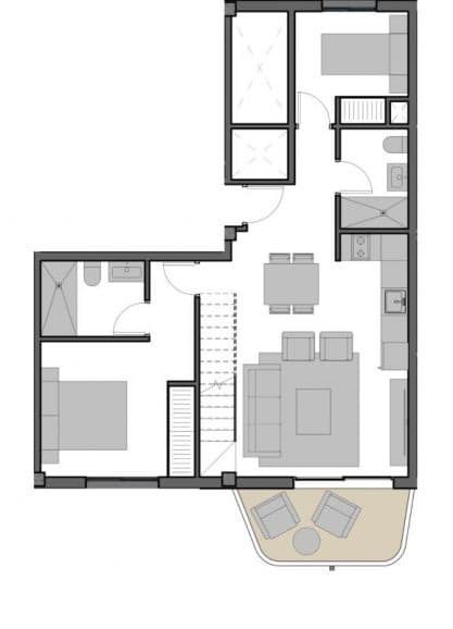 2 makuuhuone Asunto myytävänä paikassa Playa de Muchavista mukana uima-altaan - 460 000 € (Ref: 9679891)