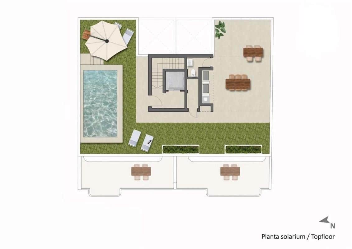 2 sypialnia Mieszkanie na sprzedaż w El Mojon z basenem - 275 900 € (Ref: 9698856)