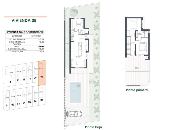 3 quarto Moradia para venda em Los Montesinos com piscina - 445 000 € (Ref: 9719991)