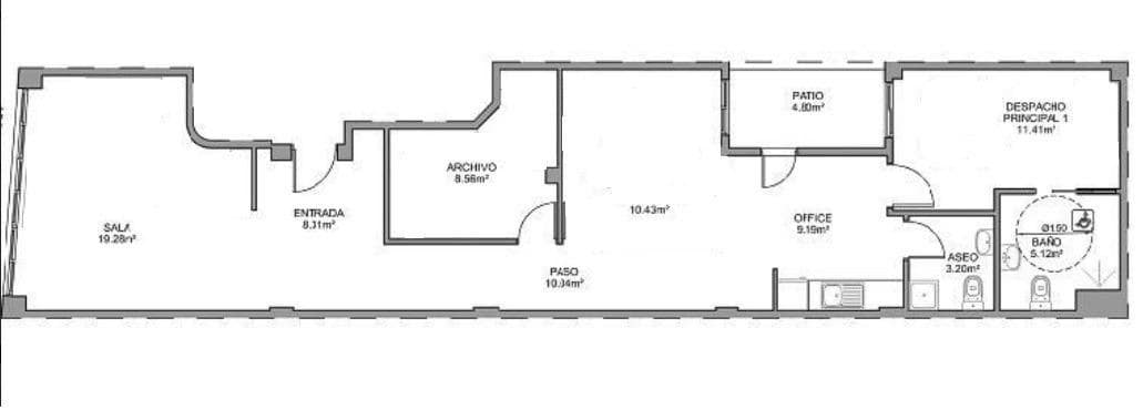 2 bedroom Office for sale in Alicante / Alacant city - € 235,000 (Ref: 9745290)