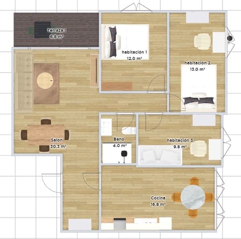 3 Zimmer Wohnung zu vermieten in Algarrobo Costa, Algarrobo - 1.370 € (Ref: 7537551)
