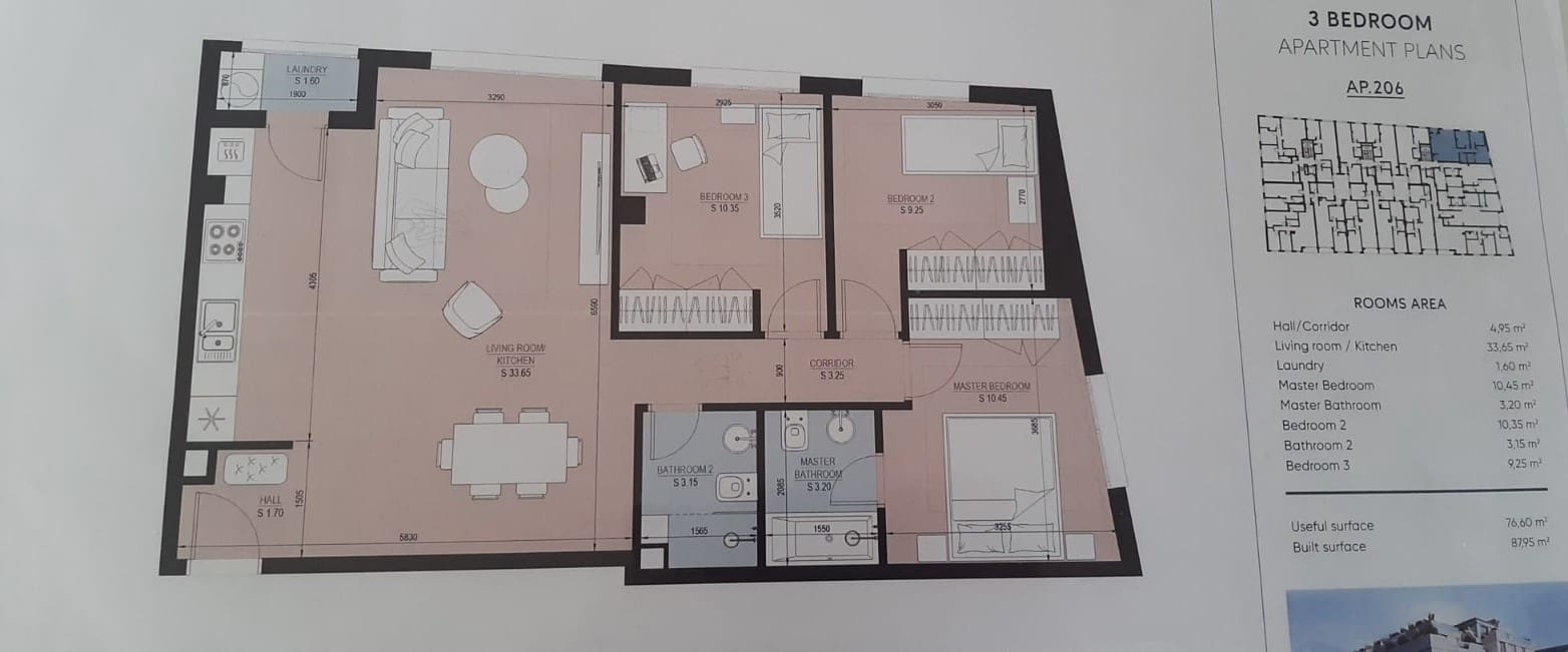3 slaapkamer Flat te huur in Mijas met garage - € 1.400 (Ref: 9411403)