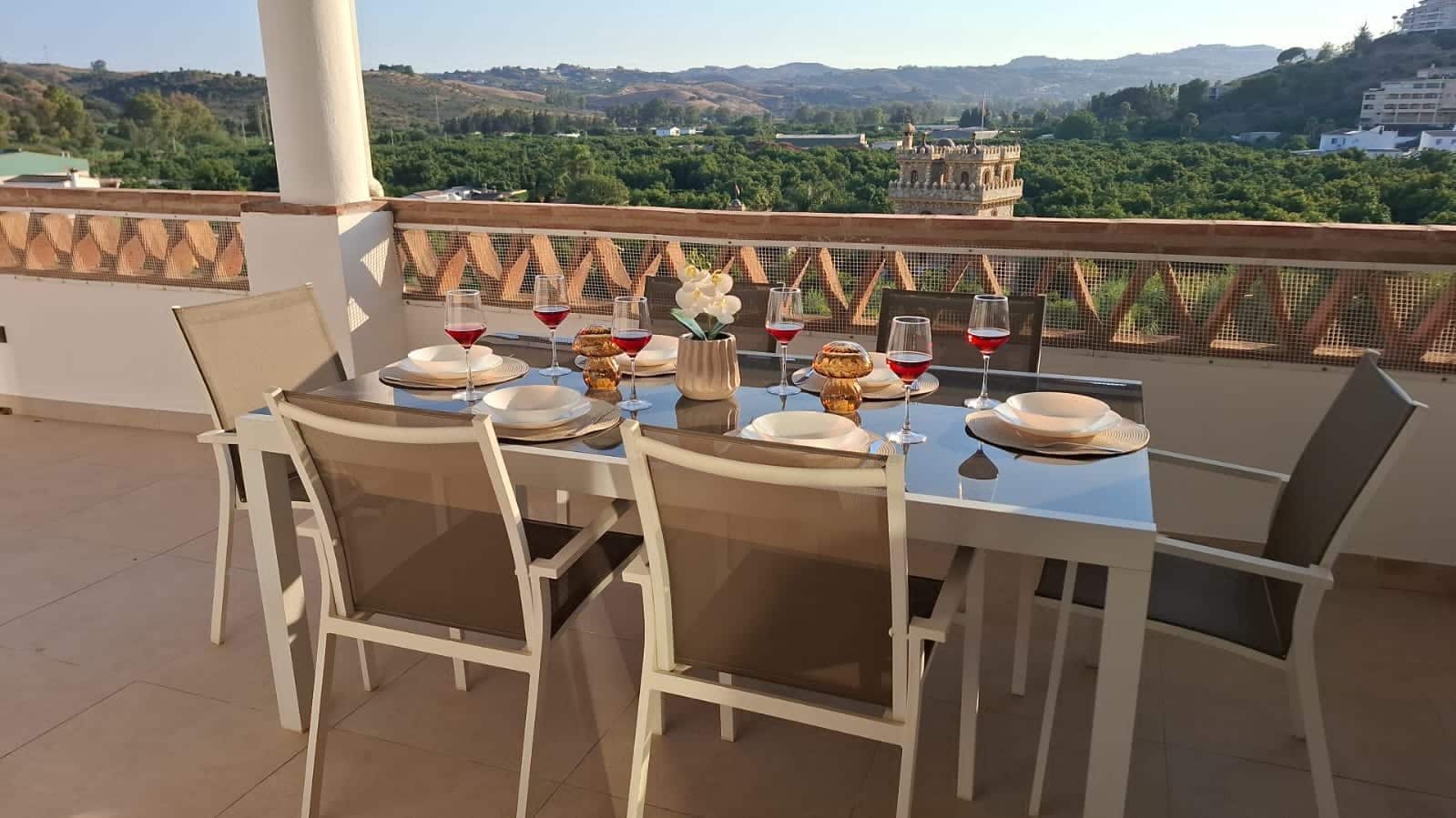 3 soveværelse Penthouse til leje i Mijas med swimmingpool garage - € 1.950 (Ref: 9956280)