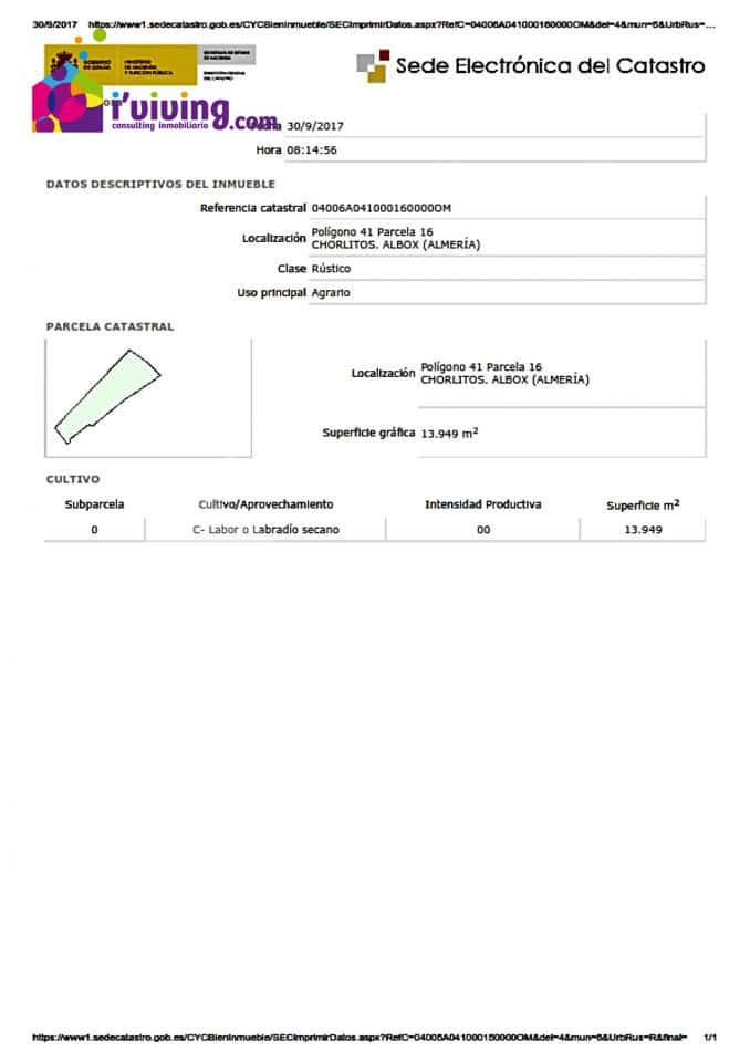 Byggegrund til salg i Albox - € 150.000 (Ref: 7232279)