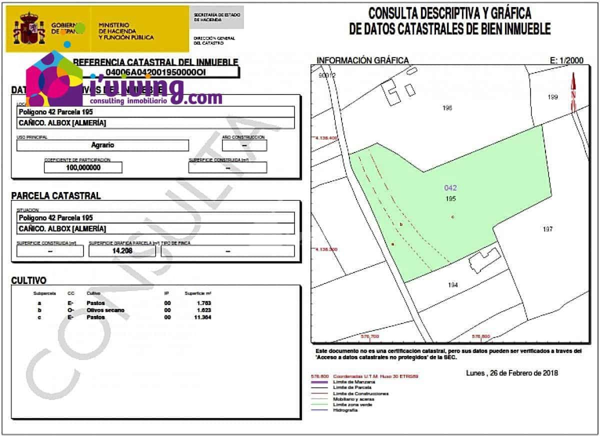 Finca/Landehus til salg i Albox - € 44.900 (Ref: 7232281)