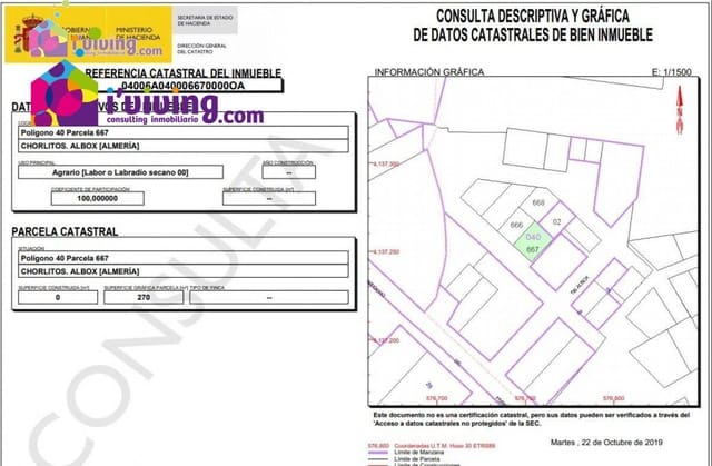Tomt till salu i Albox - 35 000 € (Ref: 7238103)
