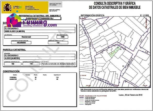 3 Zimmer Villa zu verkaufen in Albox - 35.000 € (Ref: 7323136)