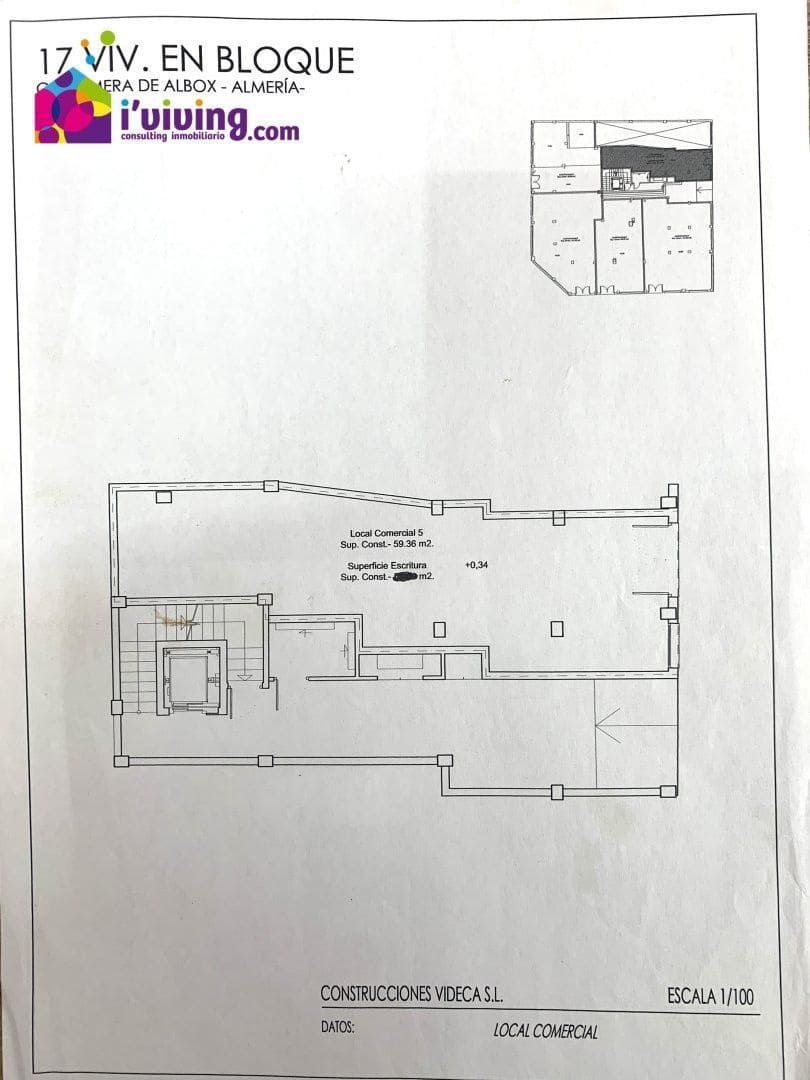 Local Comercial de 4 habitaciones en Albox en alquiler - 500 € (Ref: 9518518)