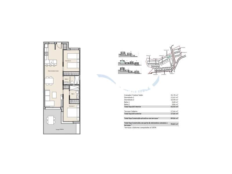 2 chambre Appartement à vendre à Alfaz del Pi / L'Alfas del Pi avec piscine garage - 278 000 € (Ref: 10130272)