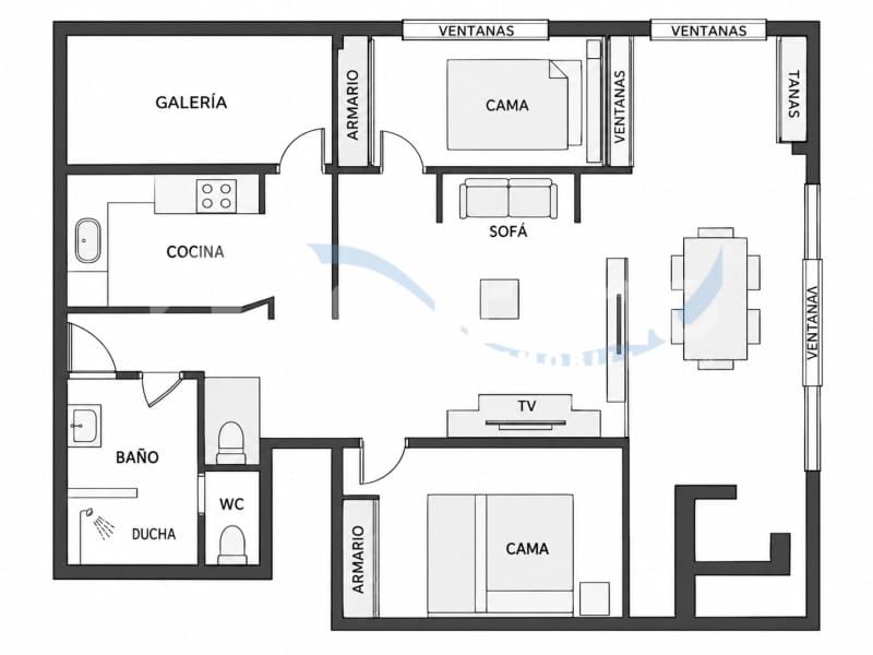 2 chambre Appartement à vendre à Benidorm avec garage - 300 000 € (Ref: 10130273)