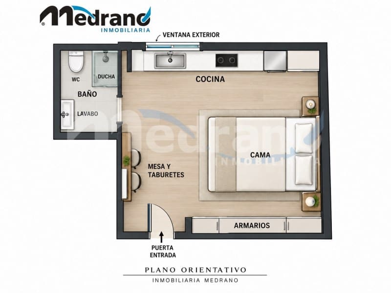 1 sovrum Studio till salu i Benidorm med garage - 165 000 € (Ref: 10166340)