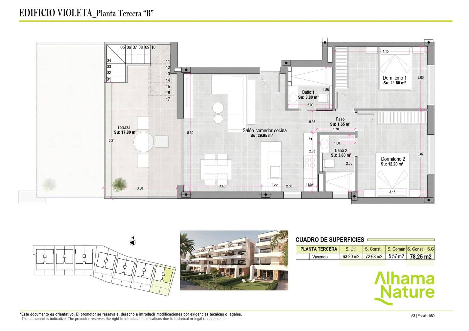 2 soveværelse Penthouse til salg i Condado de Alhama med swimmingpool - € 279.500 (Ref: 10158951)
