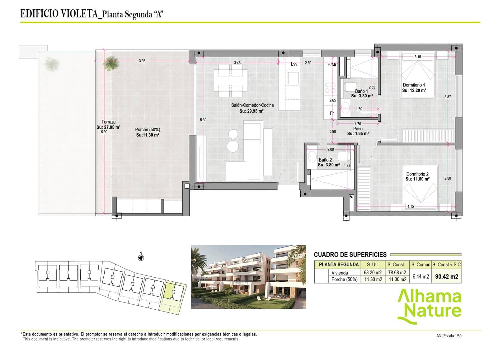 2 soveværelse Lejlighed til salg i Condado de Alhama med swimmingpool - € 214.425 (Ref: 10158952)