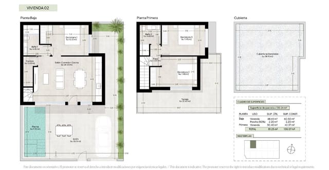 3 quarto Apartamento para venda em Condado de Alhama, Alhama de Murcia com piscina - 369 000 € (Ref: 10158953)