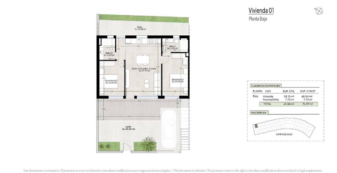 2 bedroom Apartment for sale in Condado de Alhama with pool - € 267,900 (Ref: 10158955)