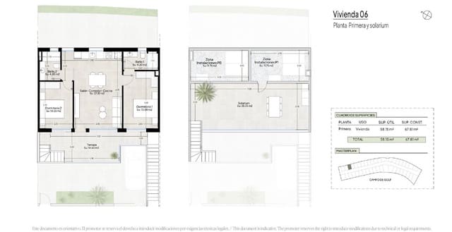 2 chambre Appartement à vendre à Condado de Alhama, Alhama de Murcia avec piscine garage - 282 900 € (Ref: 10158962)