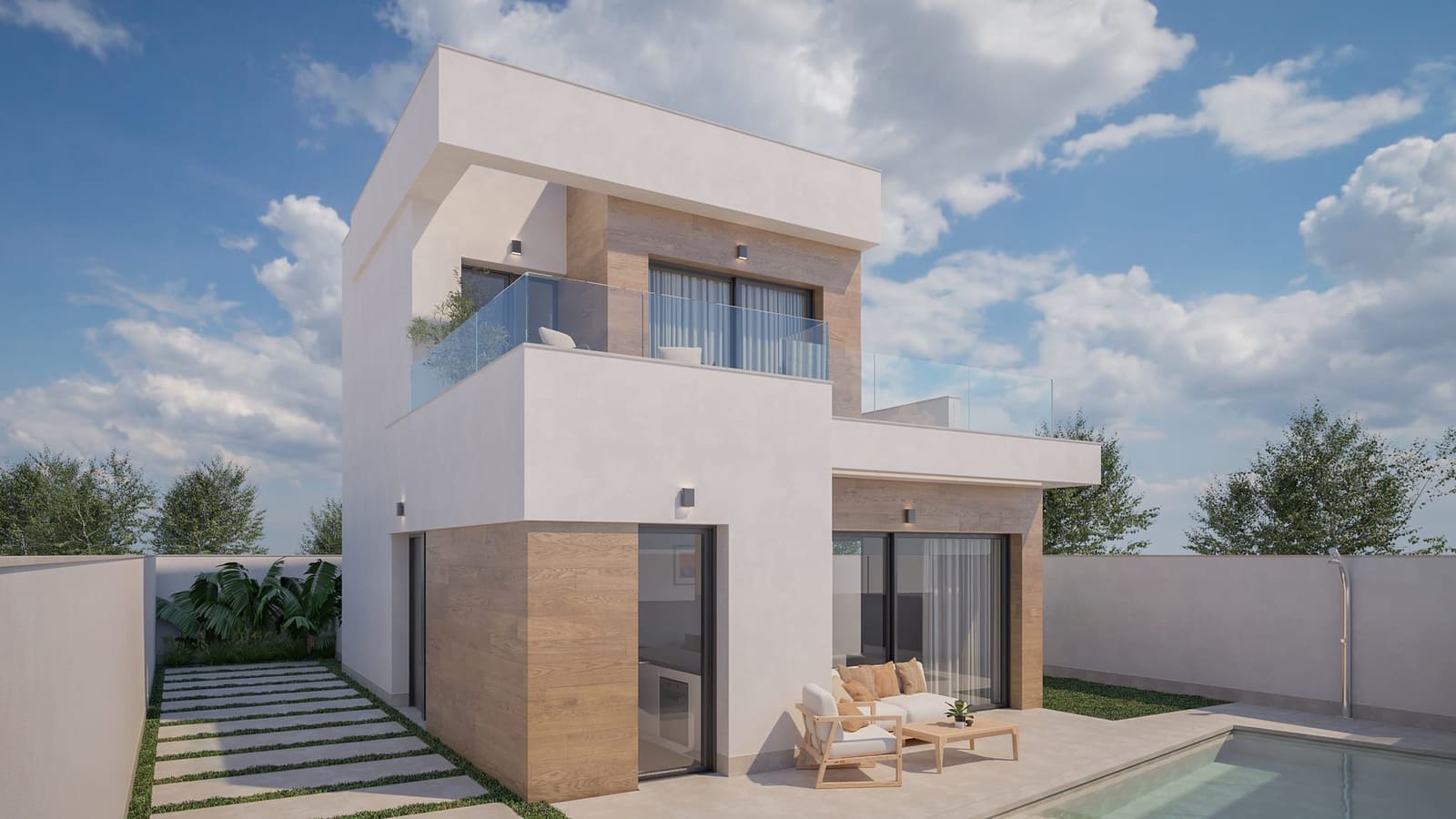 2 camera da letto Villa in vendita in Pilar de la Horadada con piscina garage - 490.000 € (Rif: 9132066)